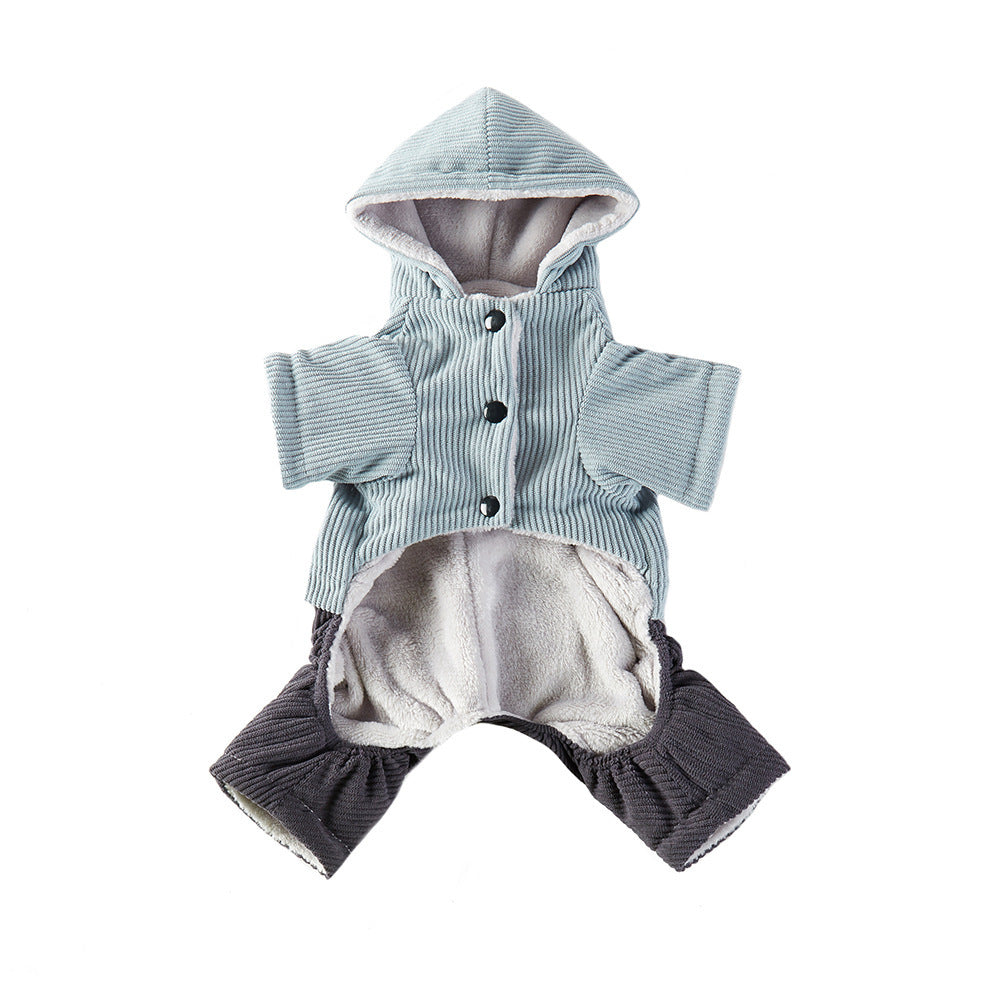 Coco Tweed Dog Coat - Corduroy 4 Legs Fleece