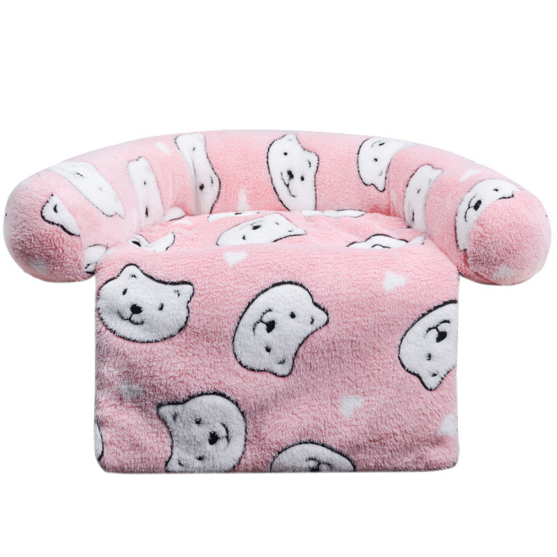 "Home" Dog Sofa Bed Soft, Washable and Non-Slip
