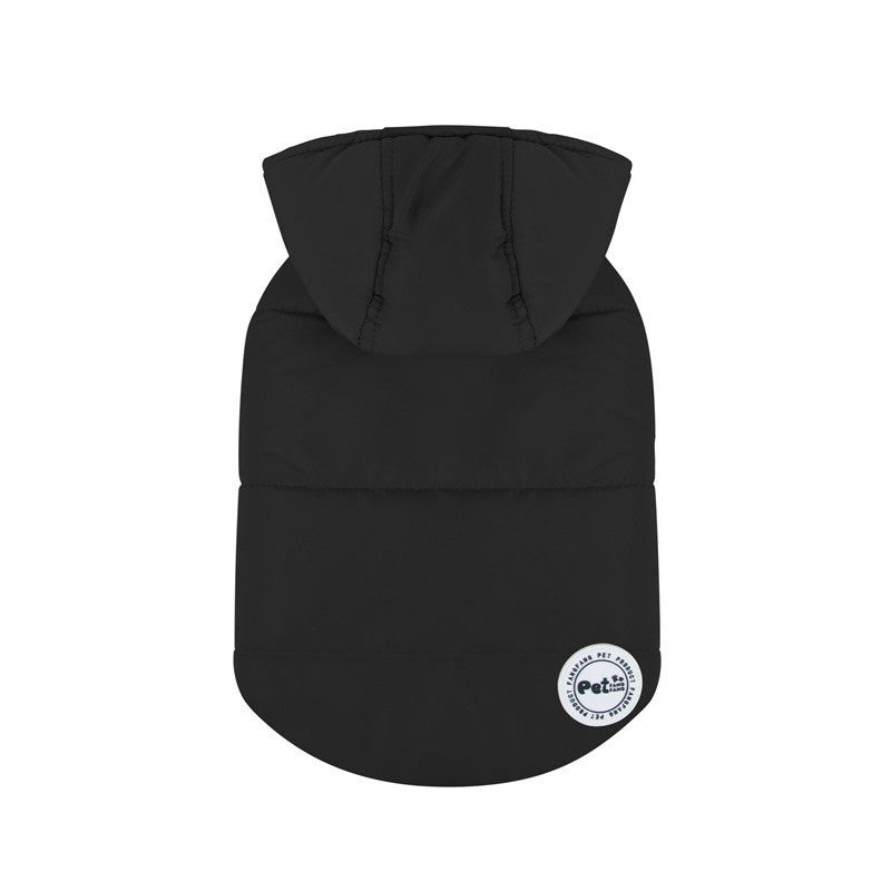 Waterproof Dog Down Jacket "Warsaw" | Elegant Beige and Black