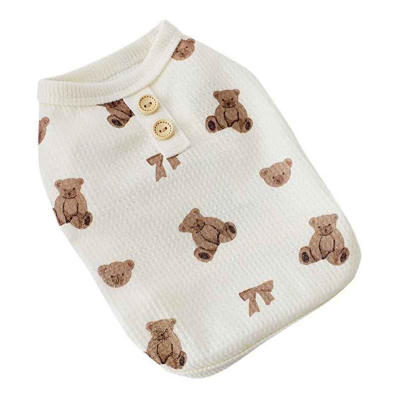 Maglia Smanicata per Cani con Orsetti - Traspirante by Dog Moda