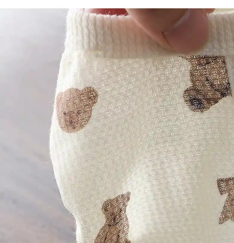 クマ柄ノースリーブ犬用シャツ - 通気性あり