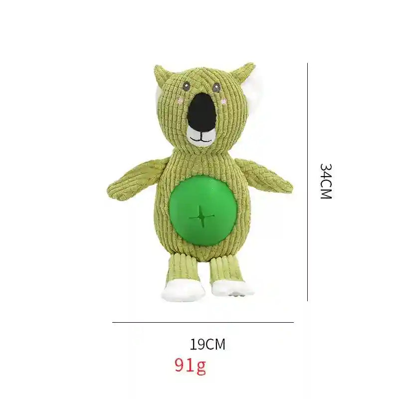 おやつ入れボール付き犬用ぬいぐるみ - インタラクティブ