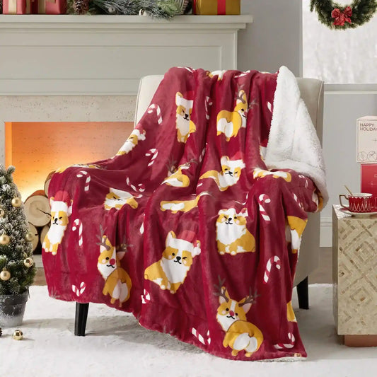 Coperta Corgi per Divano e Letto - Morbida e Calda by Dog Moda