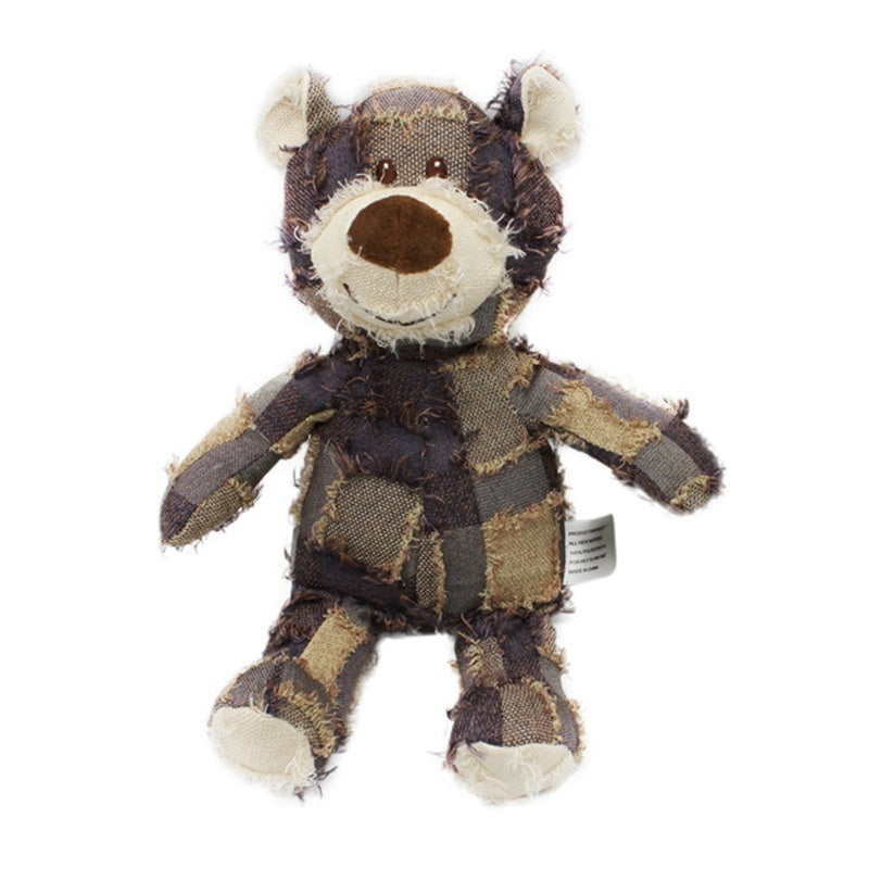 Grizzly Bear Dog Toy with Sound | Durable and Interactive