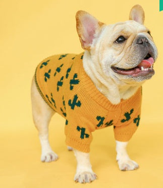 3D Santa Claus Embroidered Dog Sweater