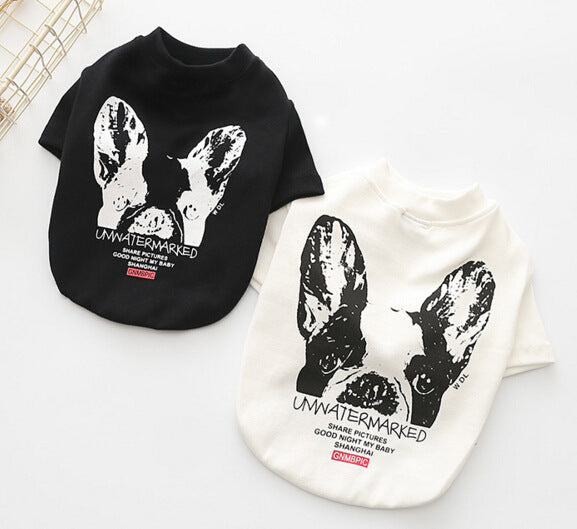 "Unwatermarked" French Bulldog Shirt with Back Print