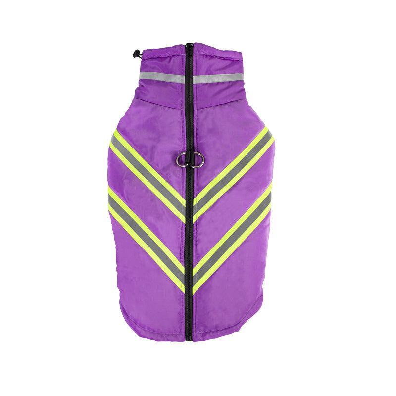 Cappotto Sportivo per Cani con Zip, Riflettenti e Coulisse Antifreddo