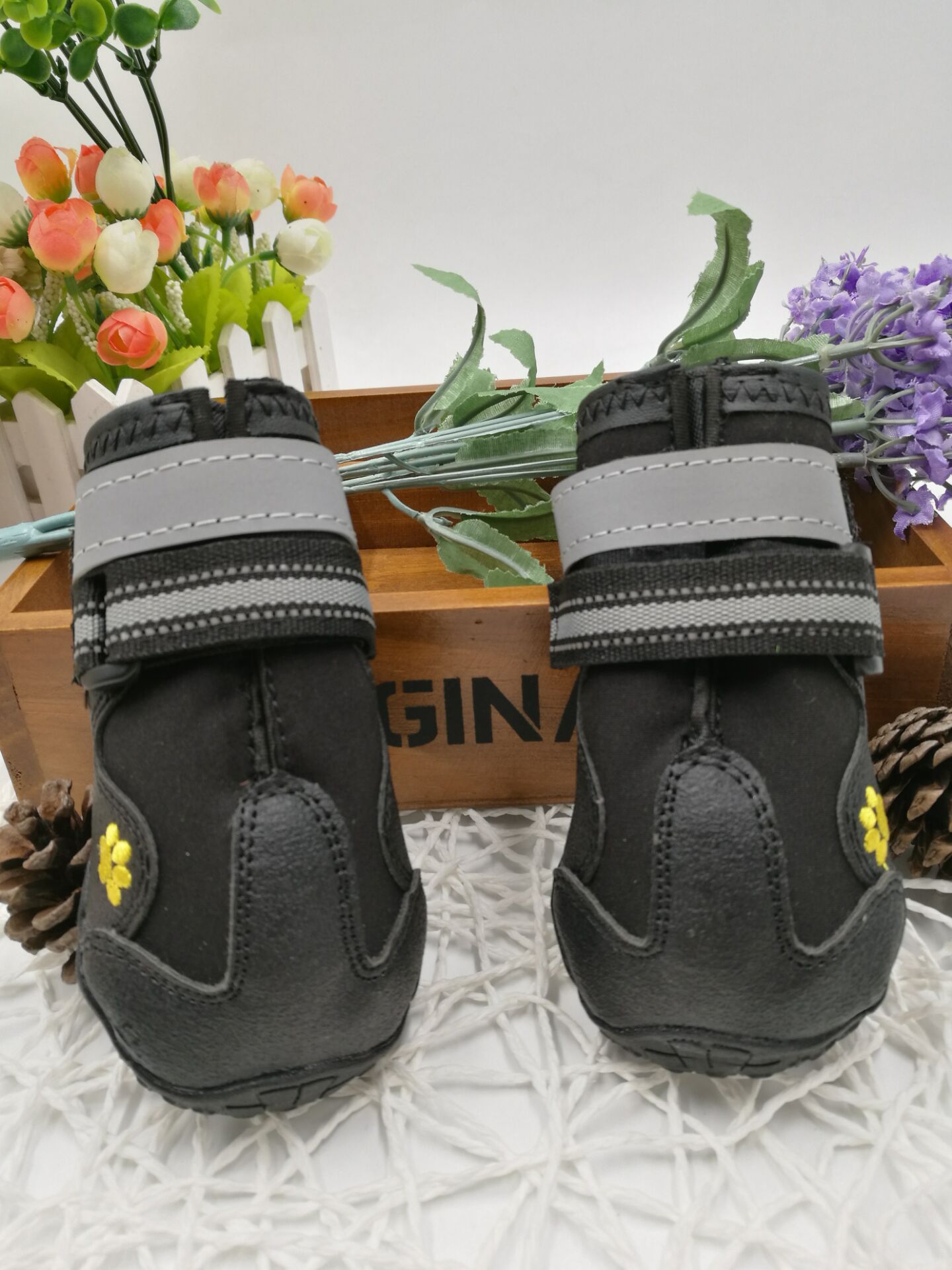Waterproof Non-Slip Trekking Dog Shoes with Velcro