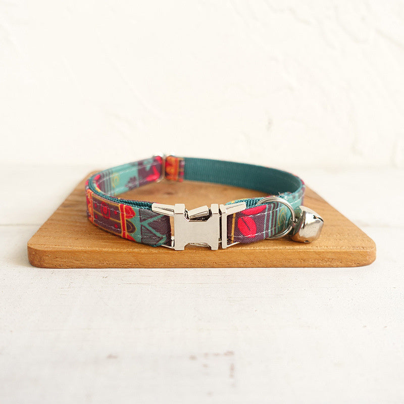 "Blue Moon" Adjustable Nylon Pet Collar - Style, Safety and Comfort for Your Four-Legged Friend