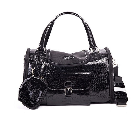 Dog carrier with shoulder strap and bag holder "Jaguar"
