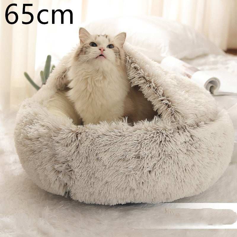 Cuccia Avvolgente "Comfort Ciambella" in Pile con Copertina - Dog Moda