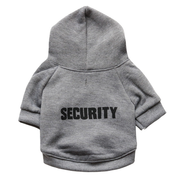 Felpa Security con Cappuccio per Cani e Gatti by Dog Moda