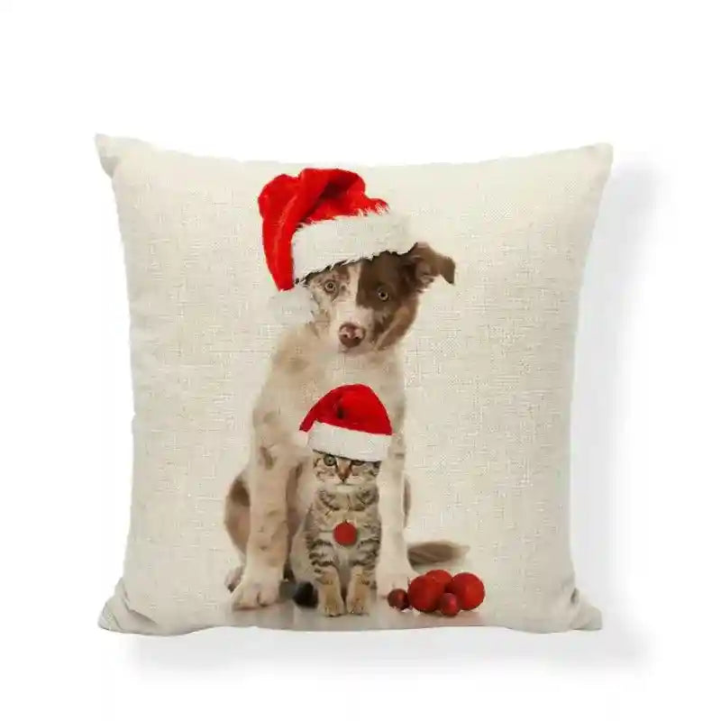 Fodera Cuscino Natalizia con Razze di Cani by Dog Moda