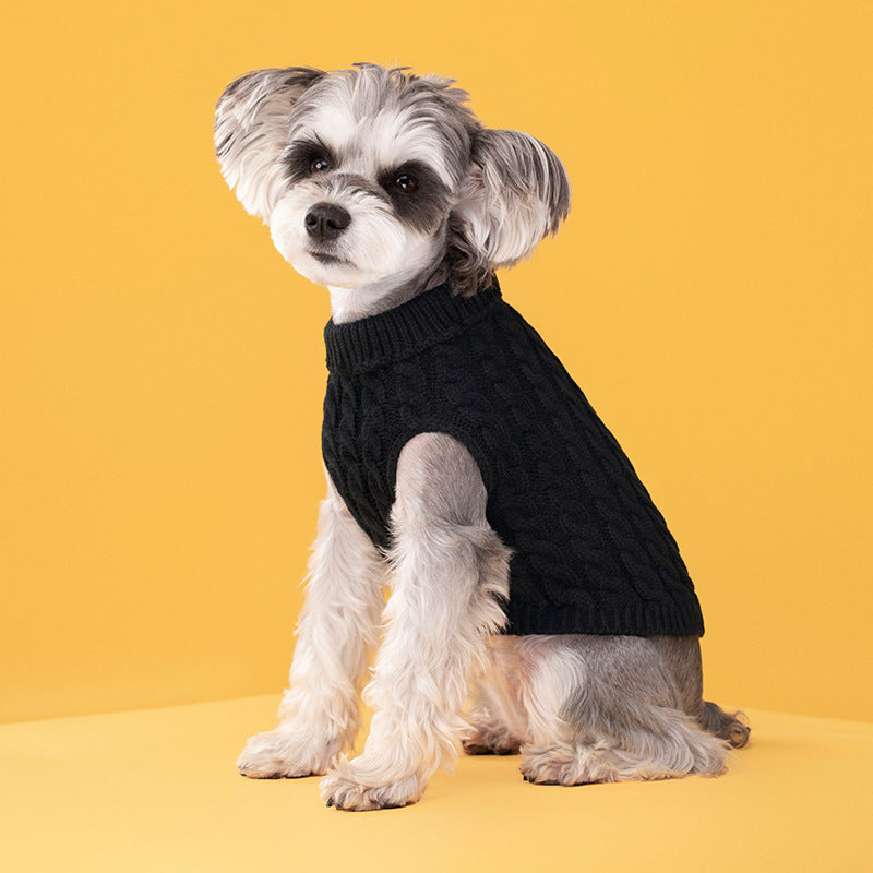 Maglioncino a Trecce per Cani di Piccola Taglia - Eleganza Morbida - Dog Moda