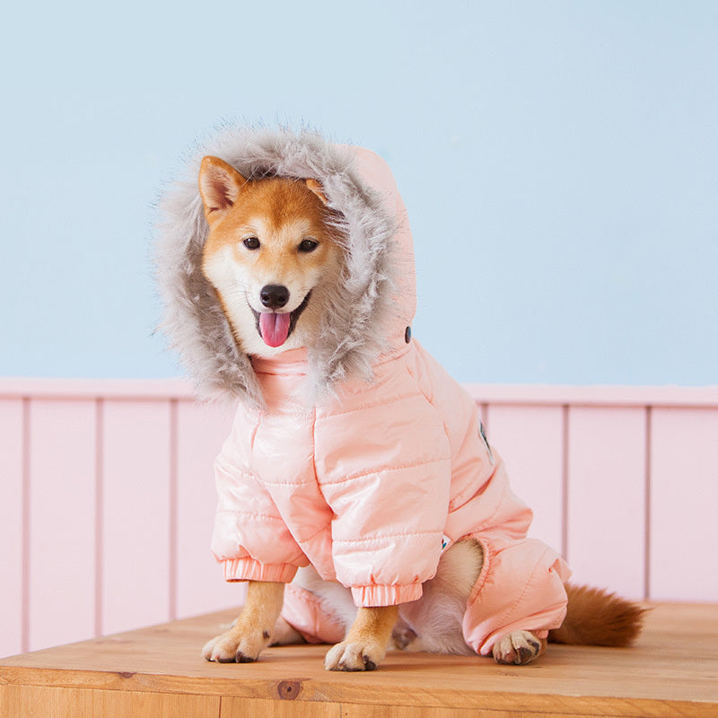 "Forever Soft" Dog Down Jacket with Hood