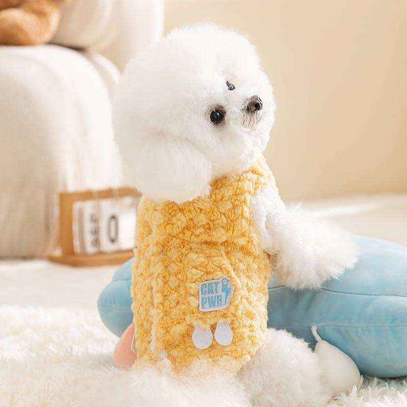 Abrigo de Lana para Perros - Suave con Parche Adorable