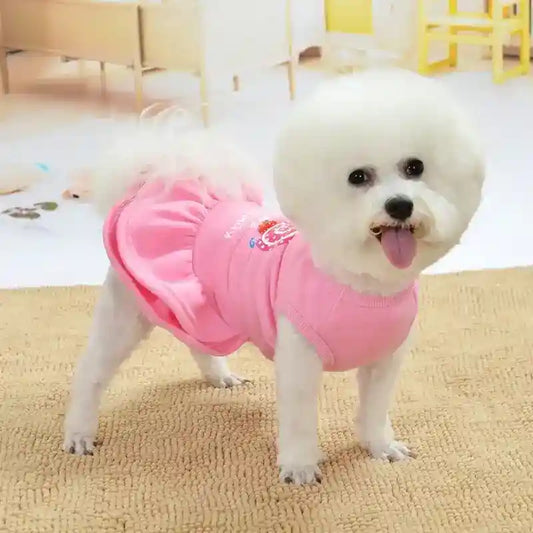 Vestito Cavapoo con Gonna - Stampa Lollipop e Cuori by null