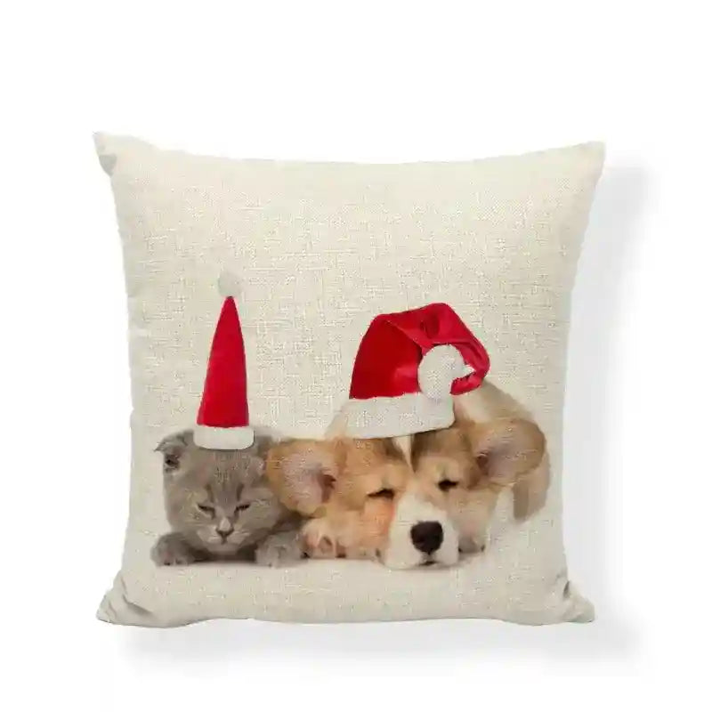 Fodera Cuscino Natalizia con Razze di Cani by Dog Moda