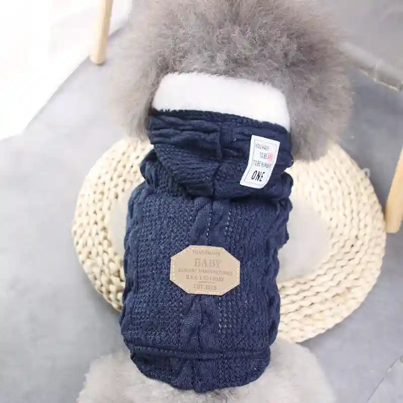 Cappotto Cani Pile Cappuccio Treccia - DAM Imbottito by Dog Moda