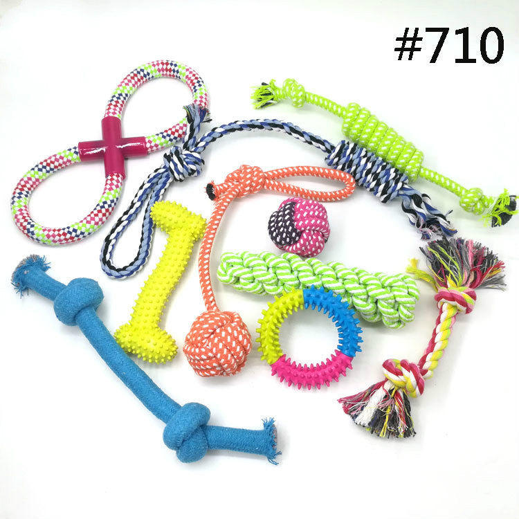 Dog Toys Set in Rope and Silicone – Fun, Health and Well-being for Your Four-Legged Friend