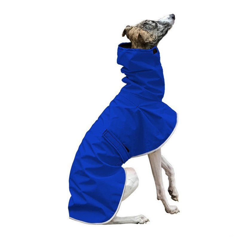 Greyhound Raincoat with Belt and Soft Fleece Padding