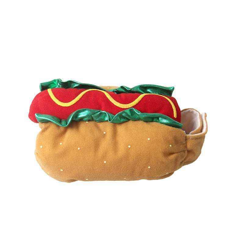 Costume hotdog per cani – Divertente outfit a sandwich by null
