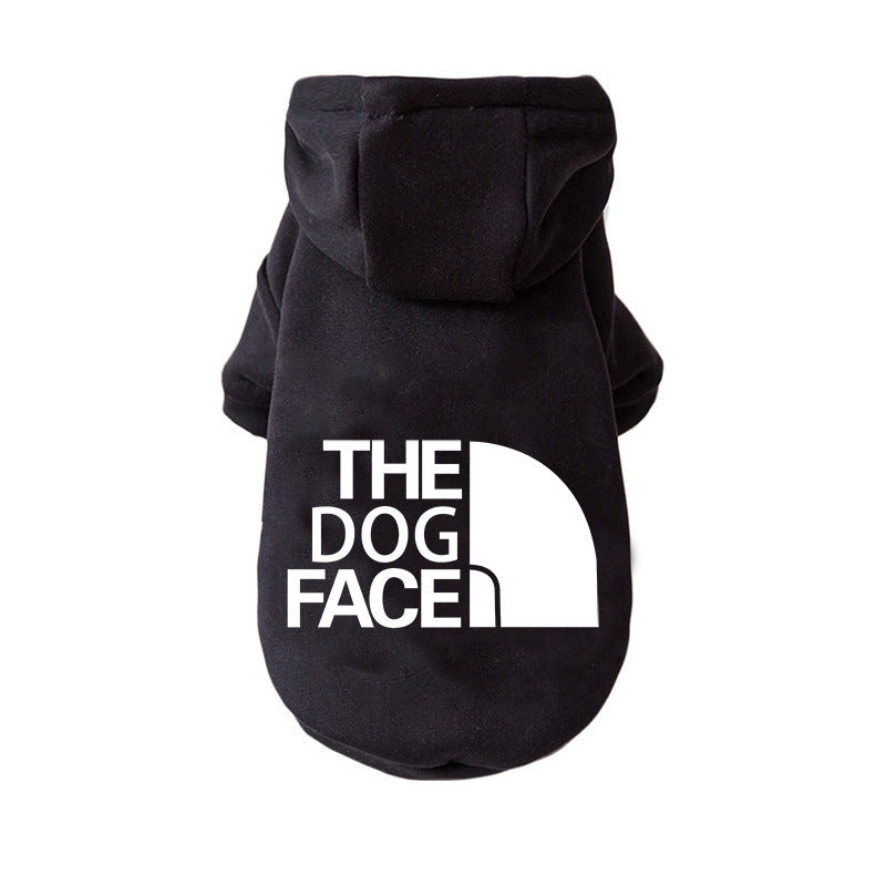 "The Dog Face" Sporty Fleece Hoodie for Dogs – Comfort and Style for Every Size!