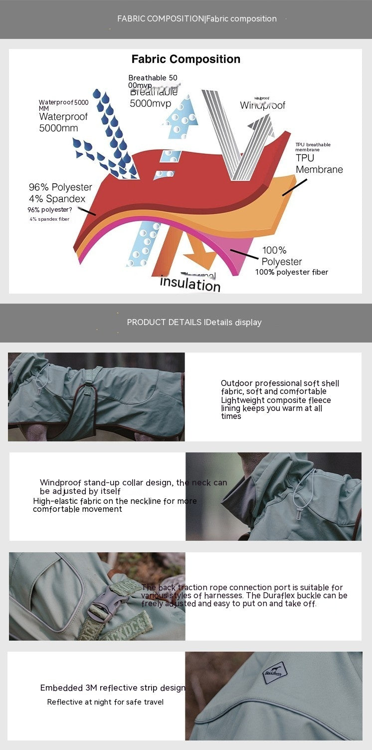 BlackDog "Shell" Raincoat for Dogs: Lightweight and Technological Protection