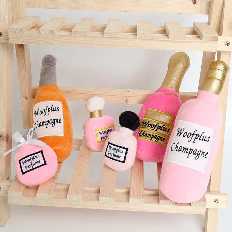 Plush Dog Toy – Soft Bottles and Scents for Small Breeds