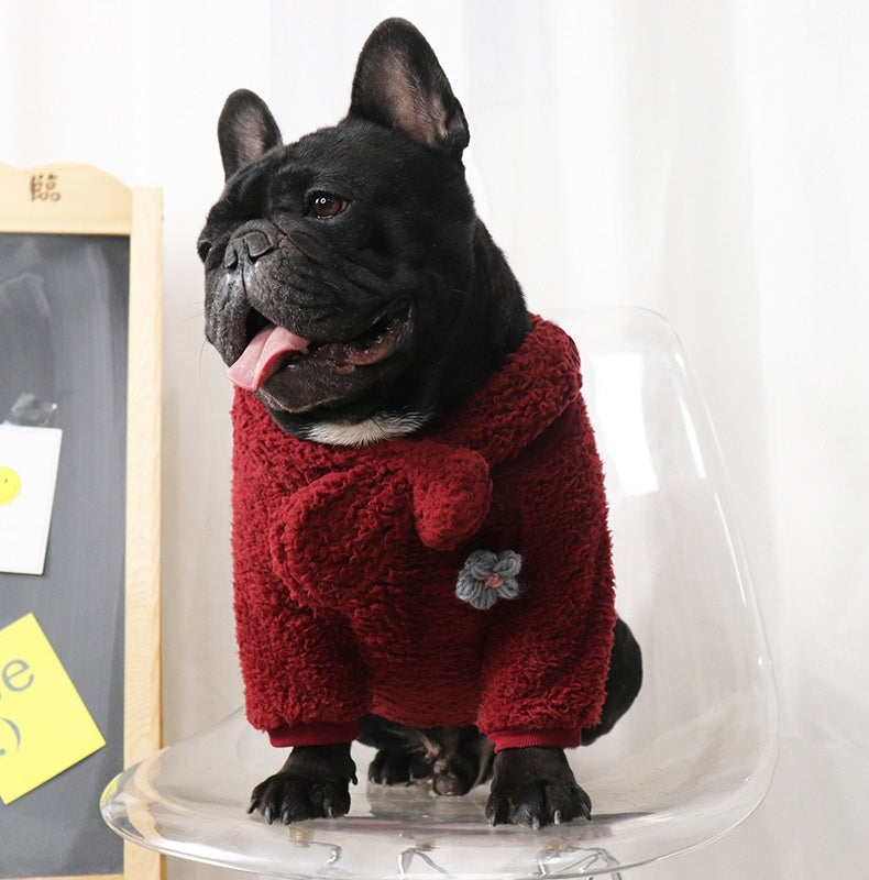 Maglia Pile Coccola d'Autunno - Speciale Bulldog Inglese - Dog Moda