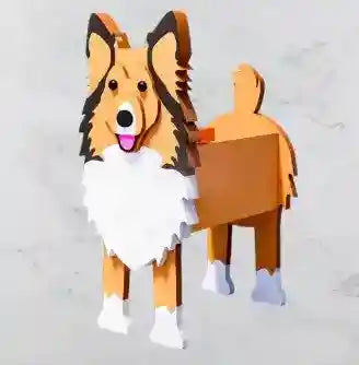 Portafiori Australian Shepherd - Vaso Cane 3 Dimensioni by Dog Moda