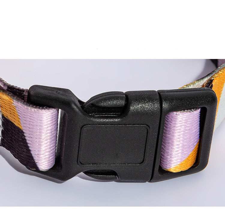 Dog Collar and Leash Set - "Bohemian" Model