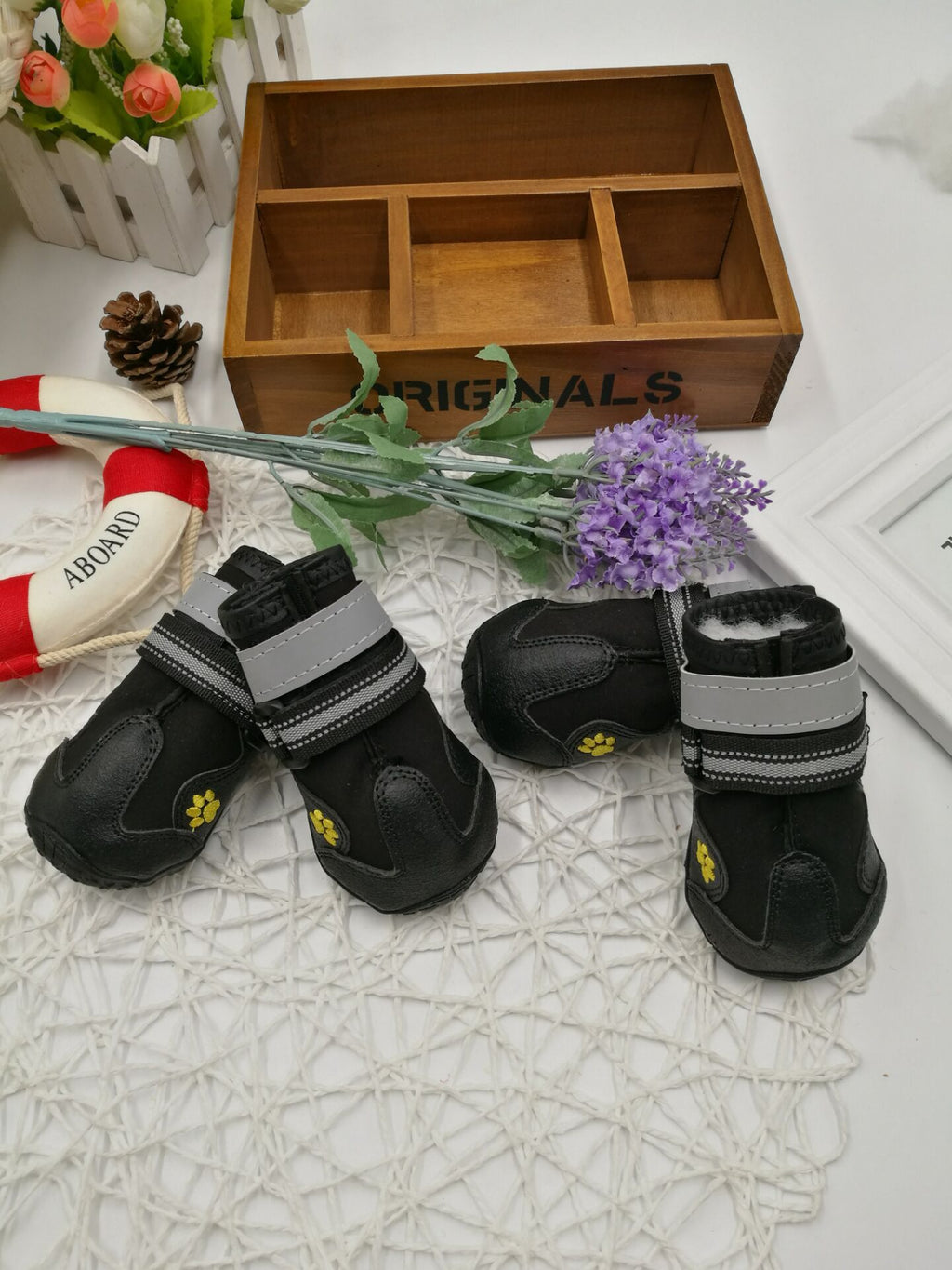 Waterproof Non-Slip Trekking Dog Shoes with Velcro