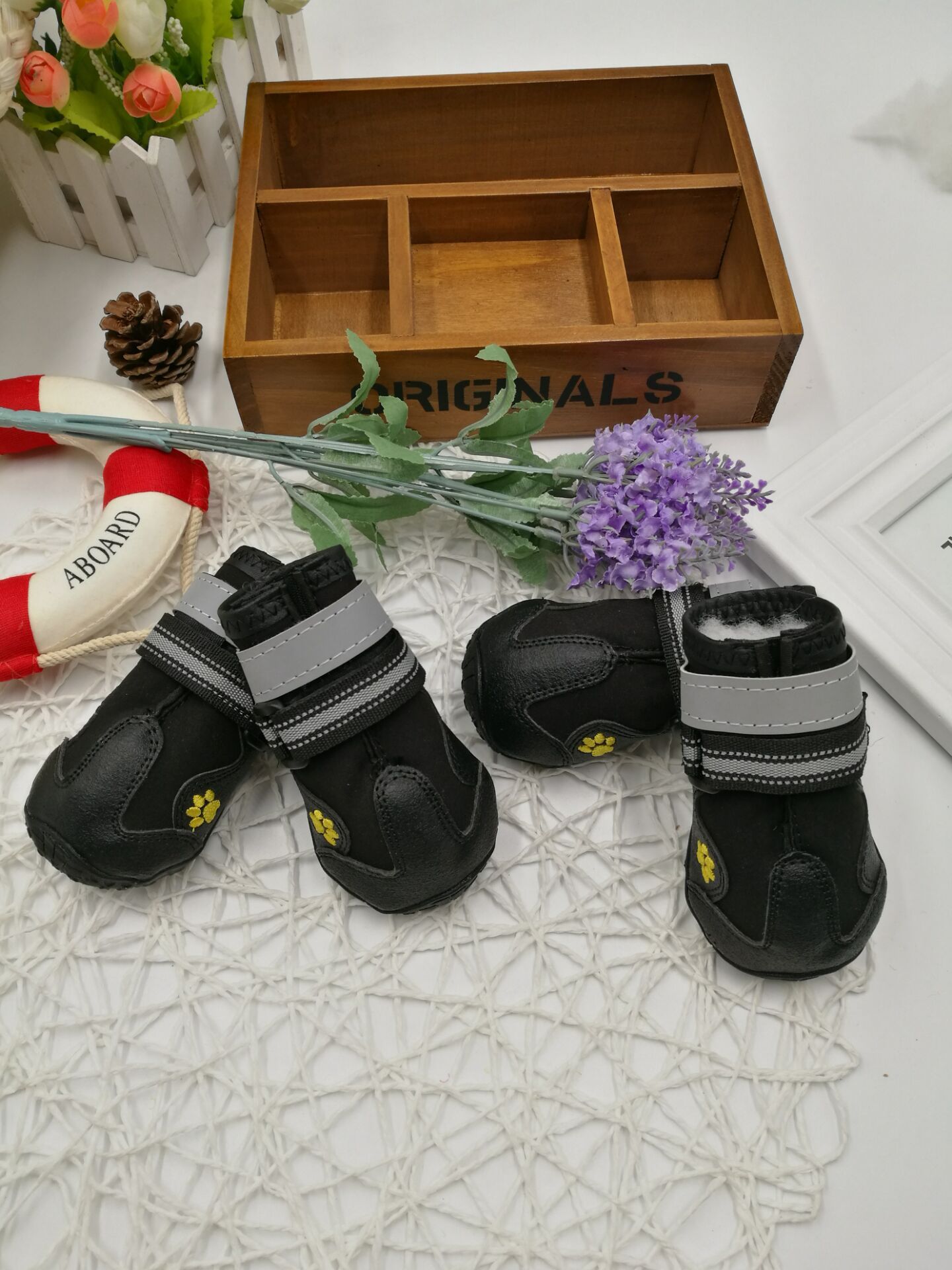 Waterproof Non-Slip Trekking Dog Shoes with Velcro