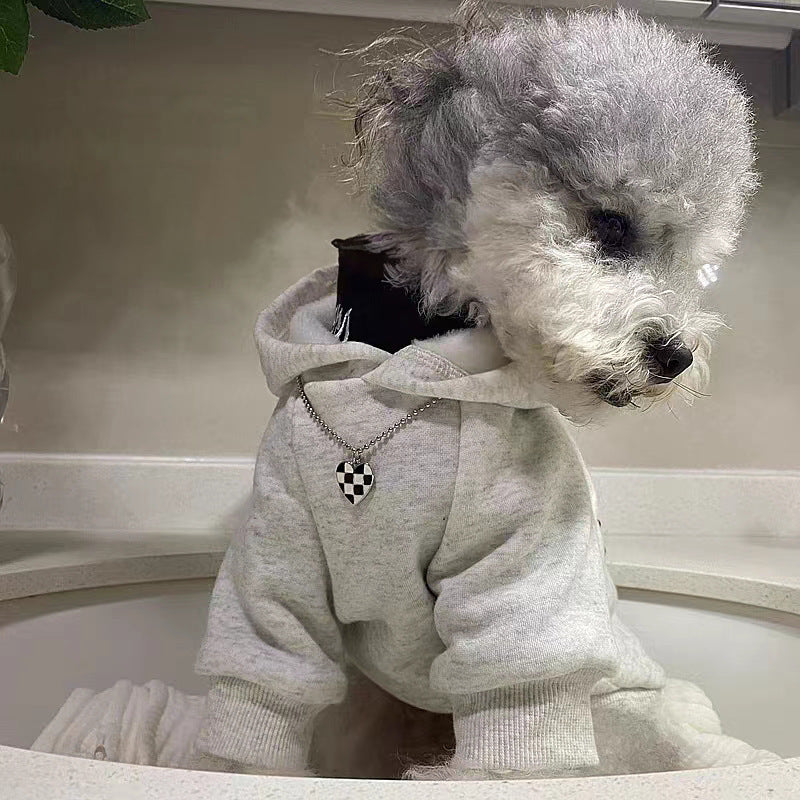 Felpa per cani con cappuccio "New York" calda e trendy