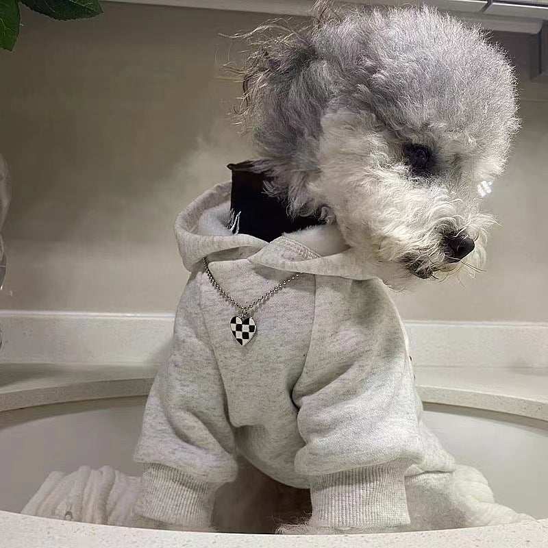 Felpa per cani con cappuccio "New York" calda e trendy