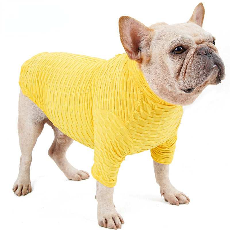 "Springfield" Dog Shirt with Elegant High Collar
