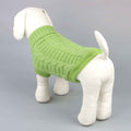 Solid color dog sweater with "Fior di latte" embossed pattern