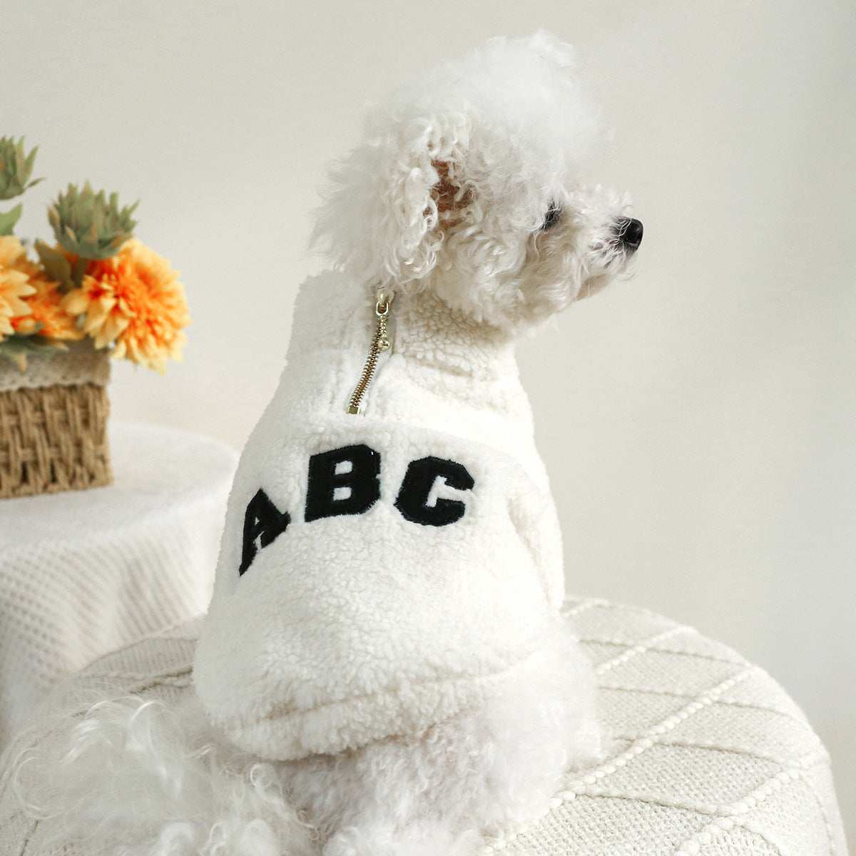 Maglia in Pile "ABC Cozy" per Cani - Calore e Stile nei Mesi Freddi - Dog Moda