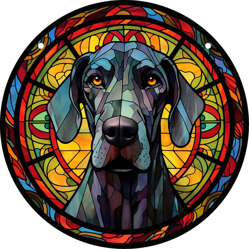 Pendaglio Cani Colorato con Catenella - Diverse Razze