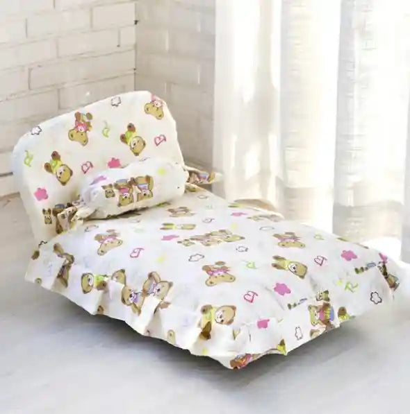 Lettino Cani Gatti con Schienale Colorato - Comfort