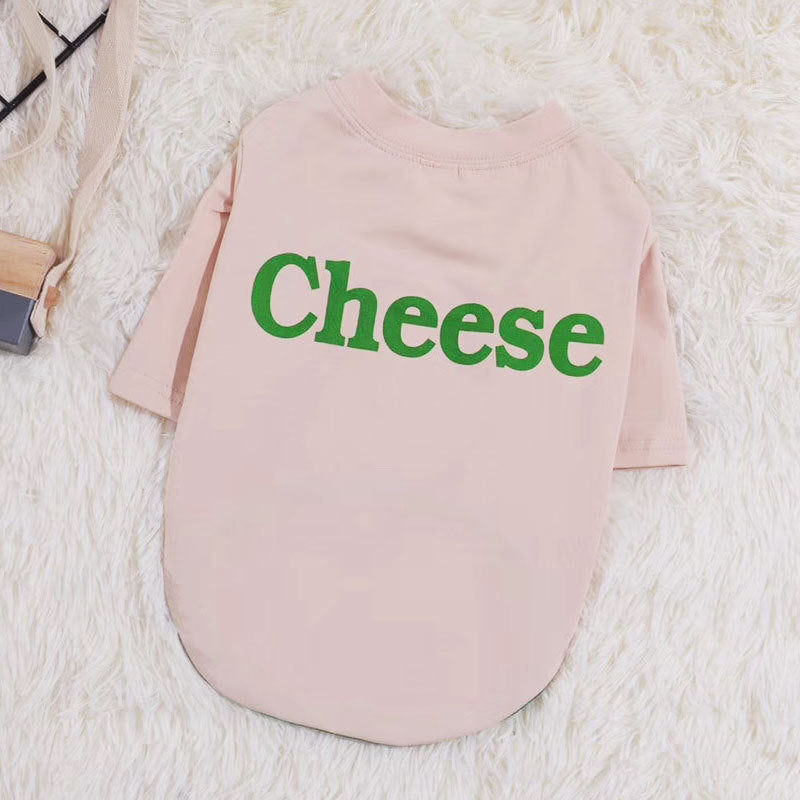 Maglietta per Cani "Cheese" e "Peanut Butter" – Ideale per Bulldog