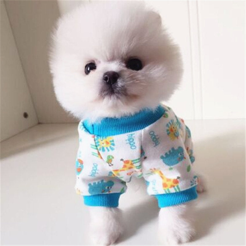 Four-Legged Dog Onesie – Animal Print Pajamas