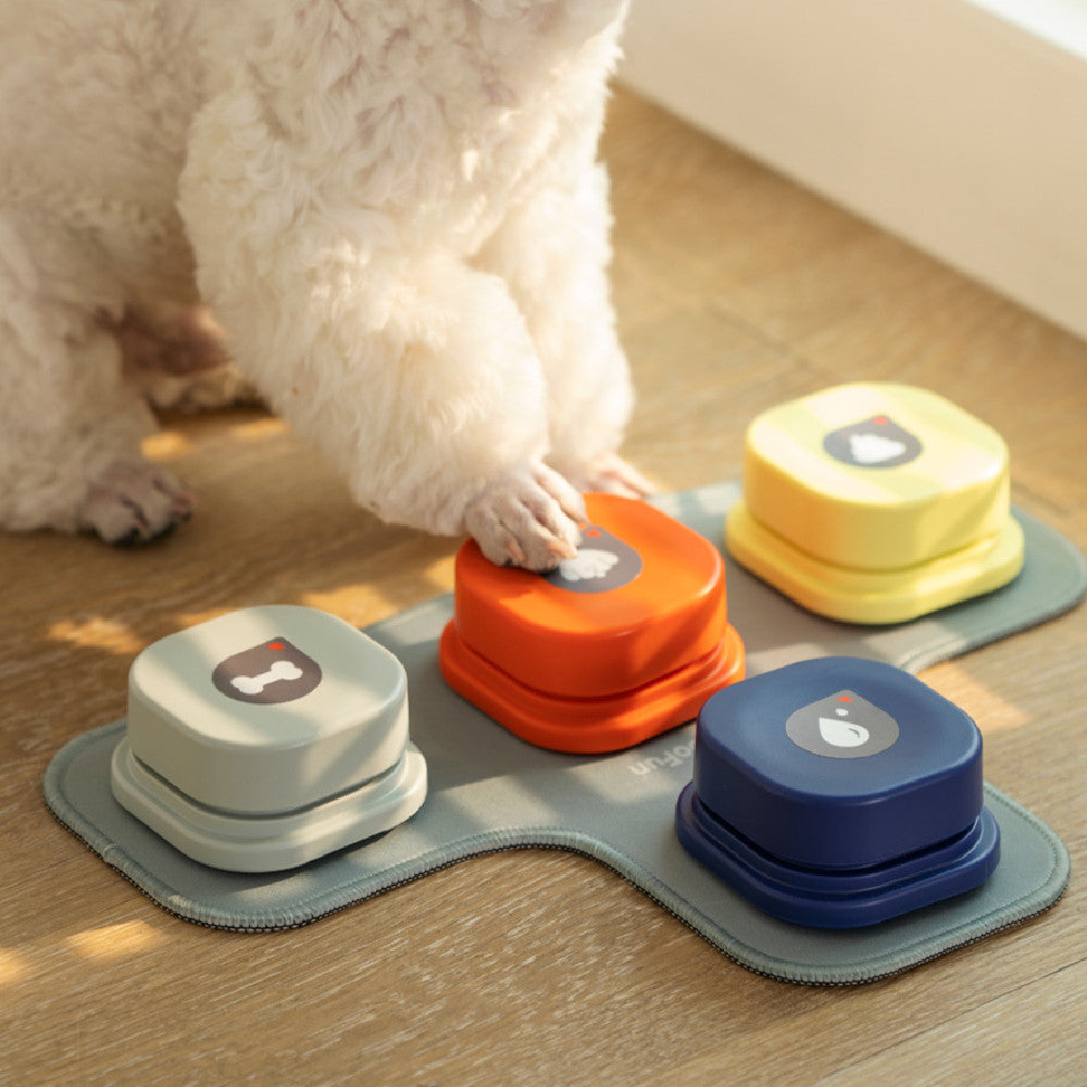 4 Colors Pet Communication Button One-click Prevent Physical Inactivity Recordable Dog Talking Button Toy Cat Toy Pet Products by Dog Moda