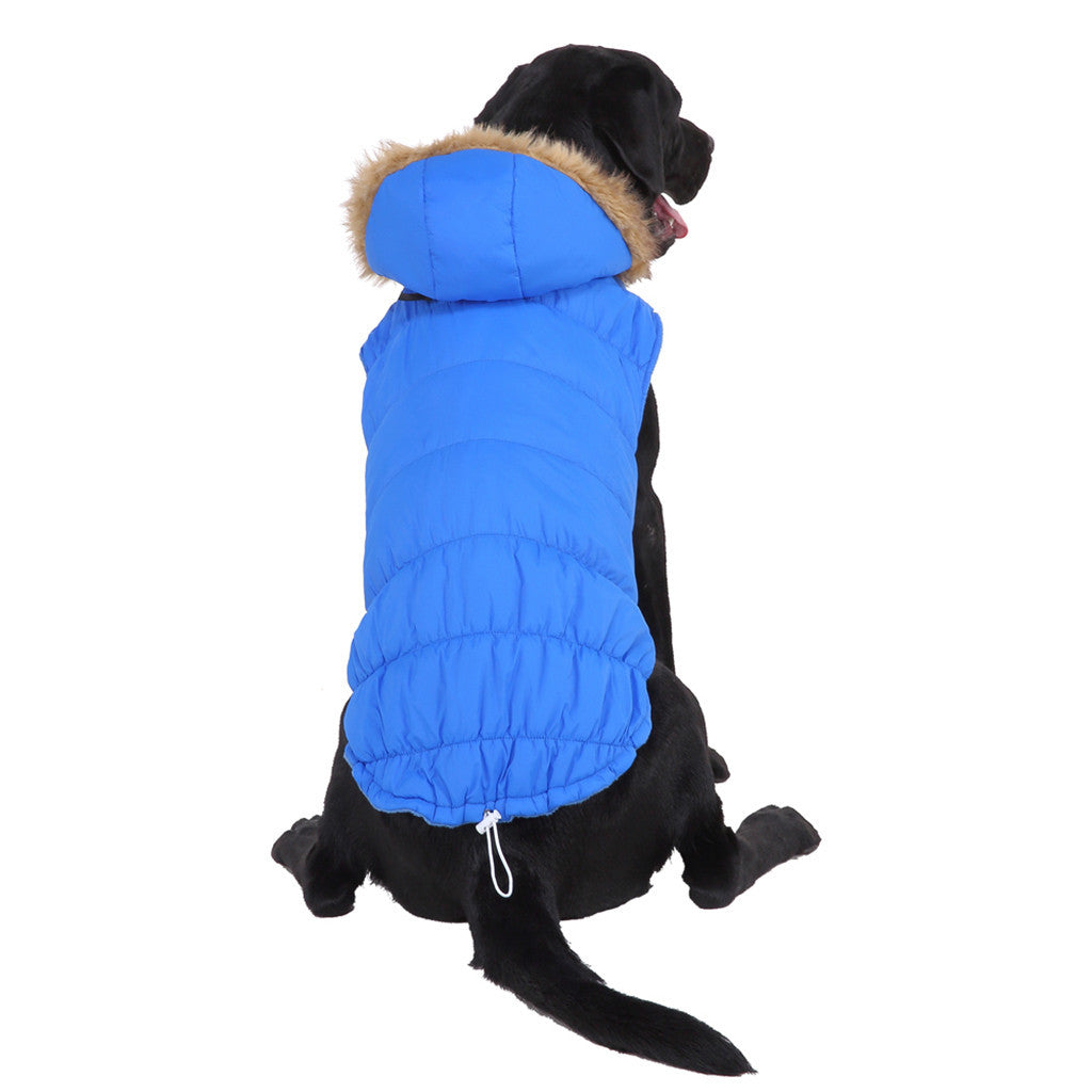 Cappotto per Cani Imbottito in Pile con Cappuccio in Ecopelliccia - Eleganza e Calore per il Tuo Amico a Quattro Zampe