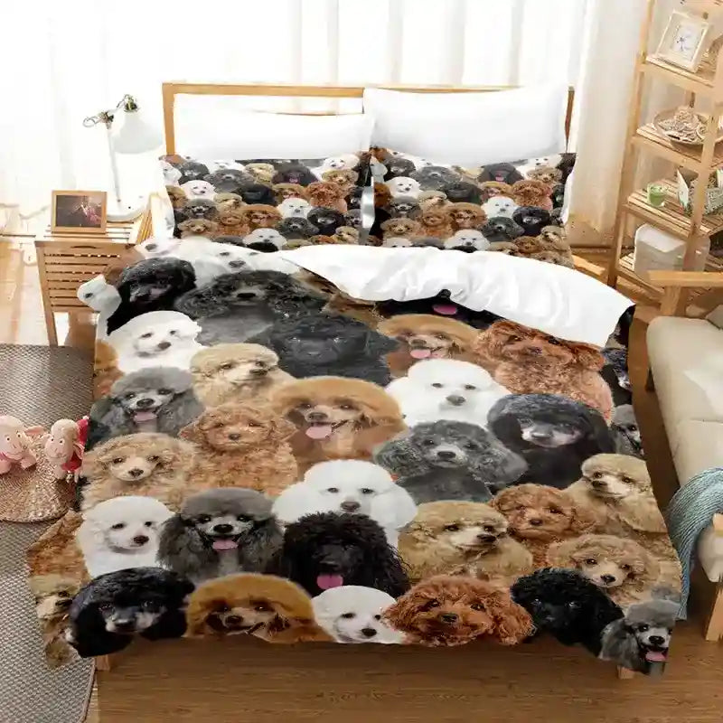 Set Copripiumino Cani - Completo Letto con Stampa Cagnolini by Dog Moda