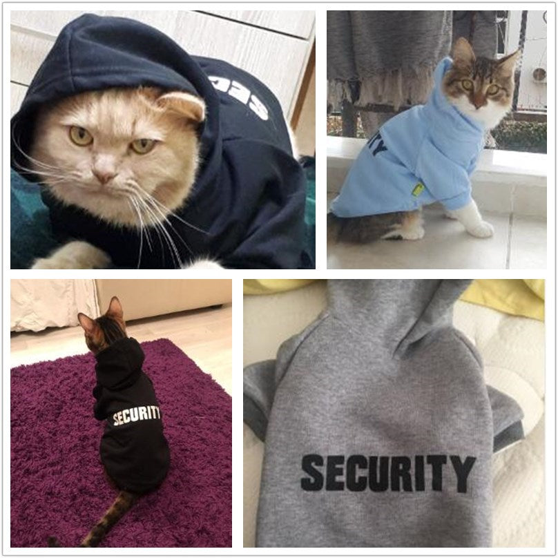 Felpa Security con Cappuccio per Cani e Gatti by Dog Moda