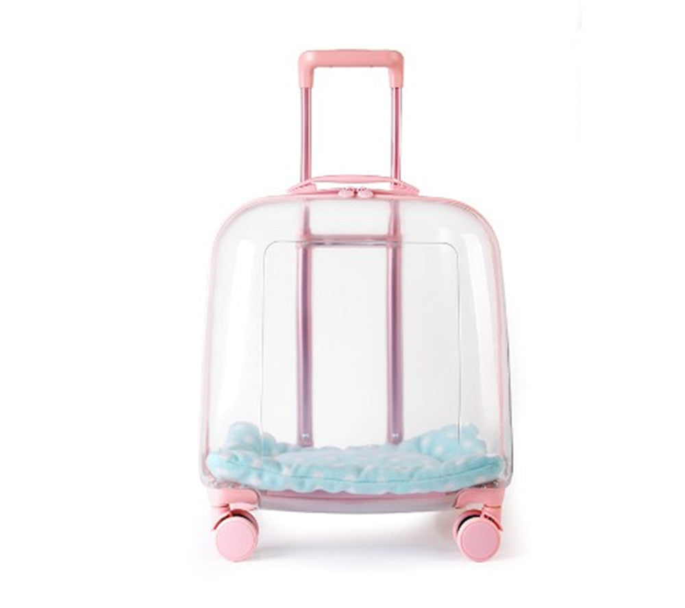Trolley Trasparente per Cani e Gatti - Controllo e Ventilazione Totale - Dog Moda