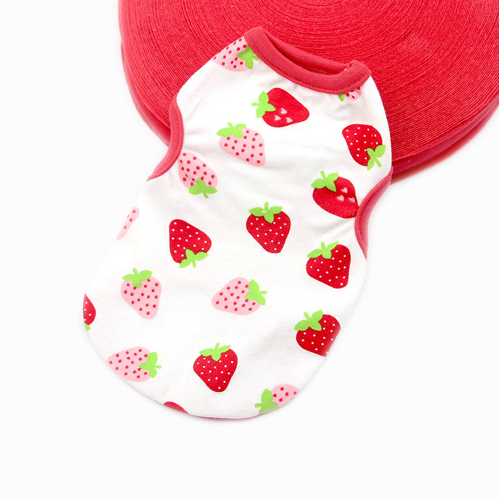 Maglietta in Cotone Smanicata per Cani – Fantasie Divertenti e Colorate - Dog Moda