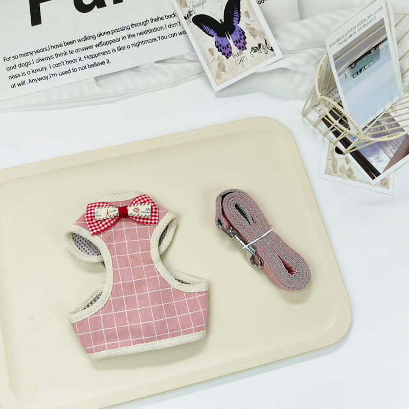 Pettorina Cane Gatto Guinzaglio Fiocco Stile Coreano by Dog Moda